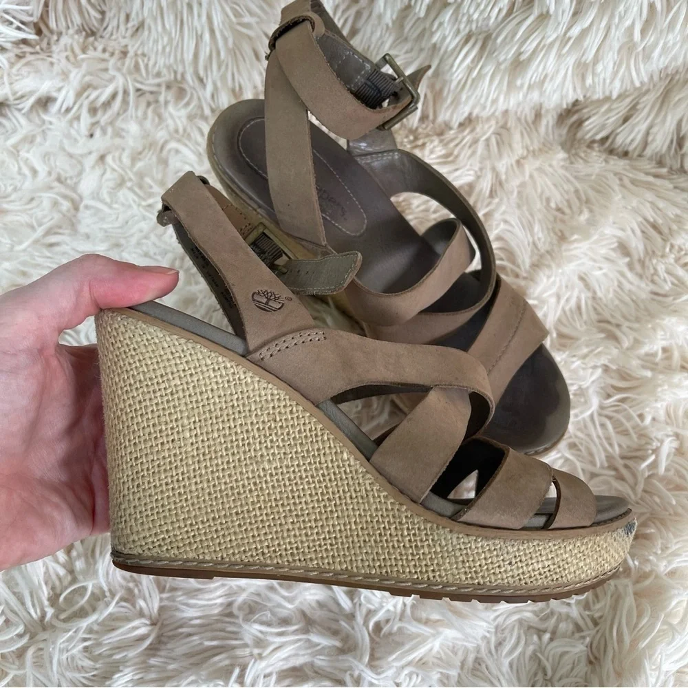 TIMBERLAND Danforth Earthkeepers With Anti-fatigue platform Sandals Shoes Sz 5.5